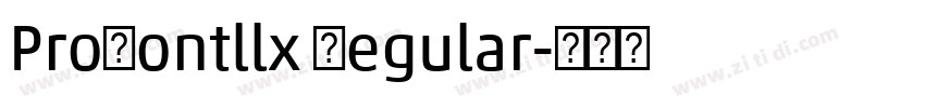 ProFontllx Regular字体转换
